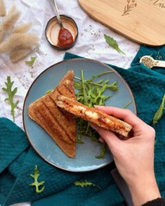 Croque monsieur tomate mozzarella