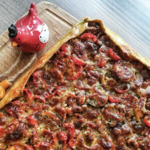 Tarte familiale aux tomates cerises