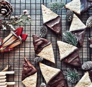 Losanges chocolatés aux noix