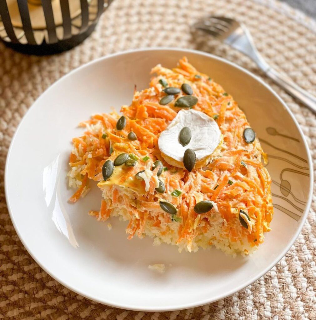 Gratin de riz au carottes