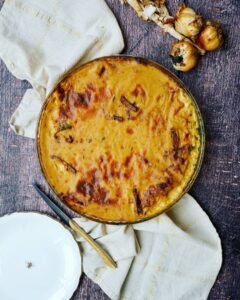 Quiche poireaux sans pate
