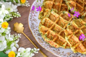 Gaufres salées à la courgette
