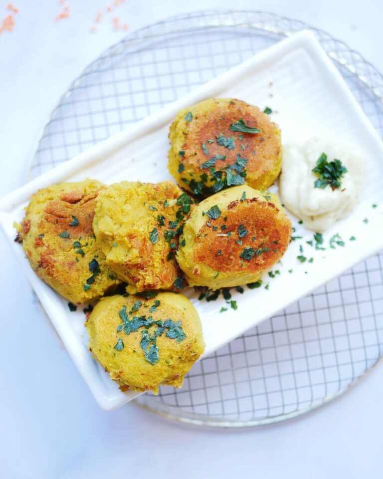 Galettes de lentilles corail