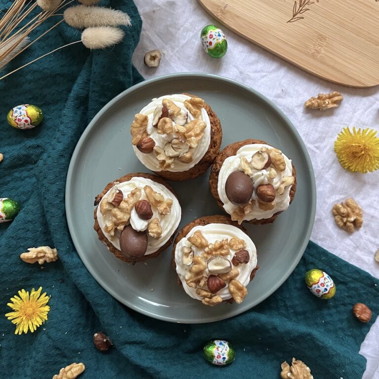 Cupcakes aux carottes de Pâques