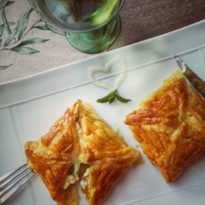 Feuilletés aux courgettes et chèvre frais