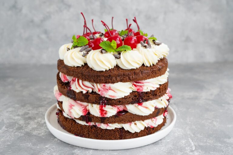 Naked Schwarzwälder Waffeltorte Naked Schwarzwälder Waffeltorte