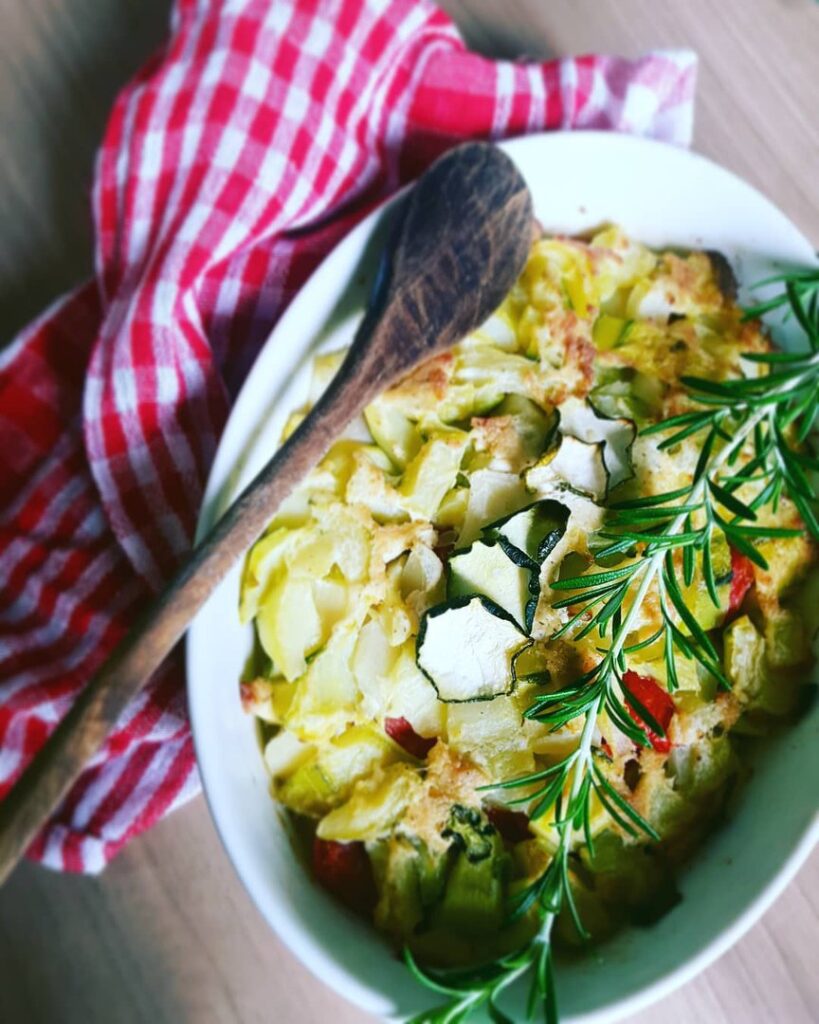 Gratin de courgettes à la feta