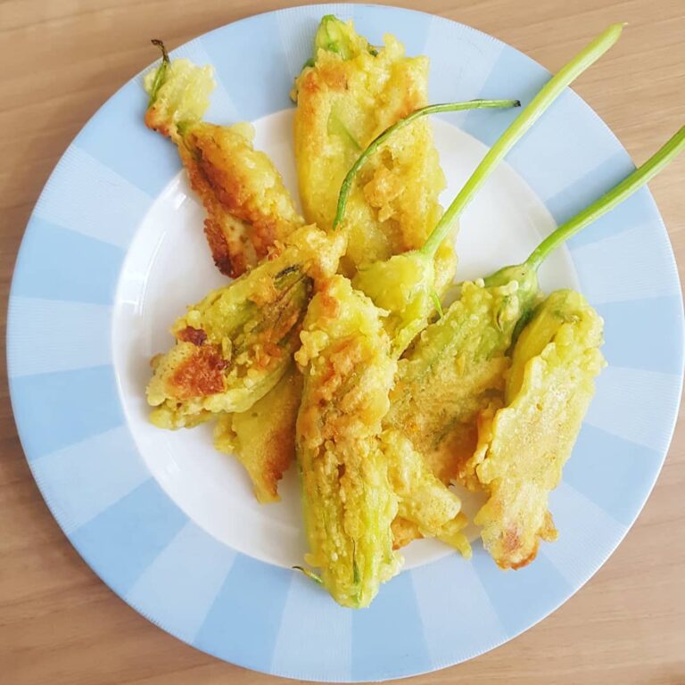 Beignets de fleurs de courgettes Beignets de fleurs de courgettes