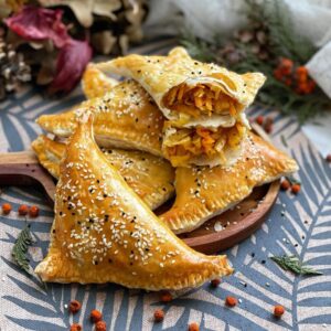 Feuilleté au chou et aux carottes