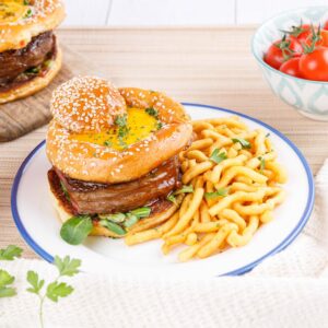 Der Rindfleisch Käse Burger