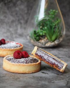 Tartelette choco-framboise fondante Tartelette choco-framboise fondante