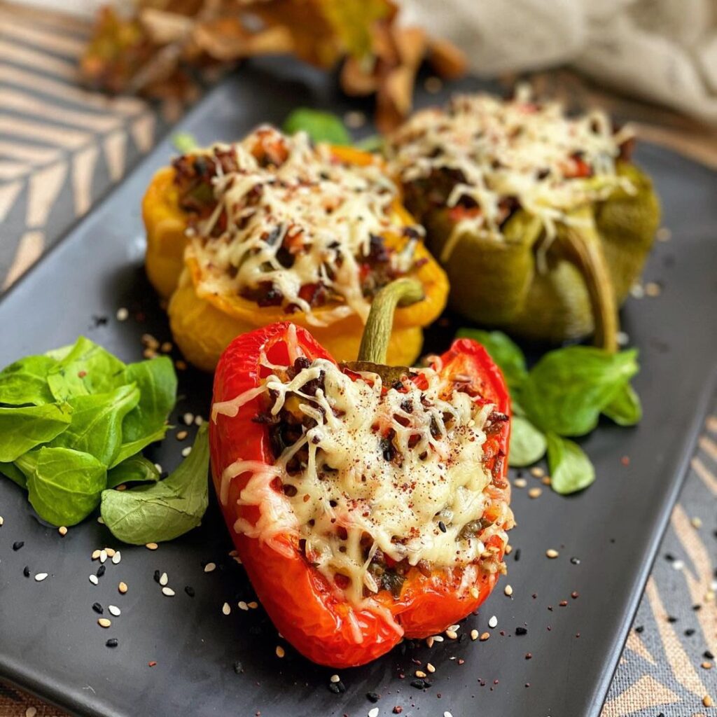 Poivrons farcis à la viande hachée