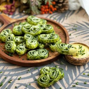 Palmiers feuilletés aux épinards