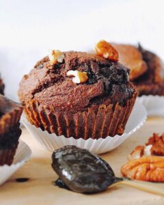 Muffins choco coeur pâte à tartiner