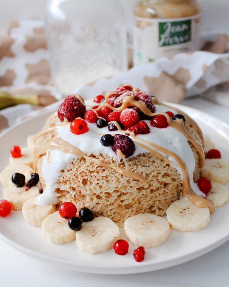 Bowlcake au fromage blanc et fruits rouges