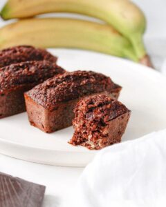 Mini banana bread au chocolat
