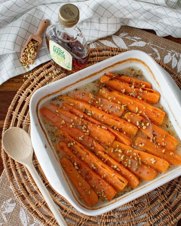 Carottes à la crème de riz et aux pistaches Carottes à la crème de riz et aux pistaches