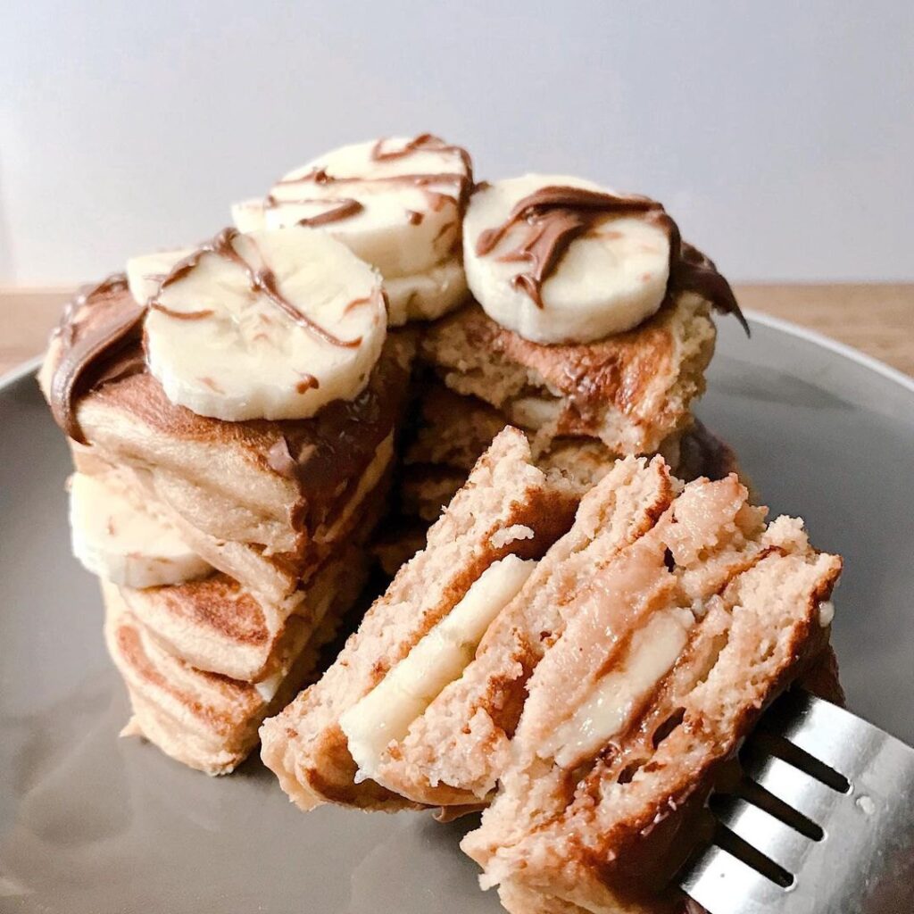 Pancakes aux flocons d&rsquo;avoine et au fromage blanc