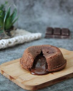 Mi-cuit au chocolat coulant