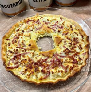 Tarte lardons & feta et mozza Tarte lardons & feta et mozza
