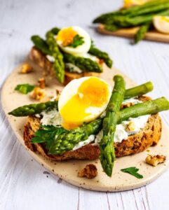 Tartines -asperges -œuf mollet Tartines -asperges -œuf mollet