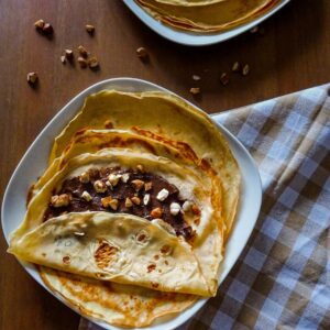 Crêpe au rhum et sirop d’agave