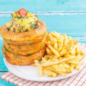 Stuffed Cheeseburger Tower