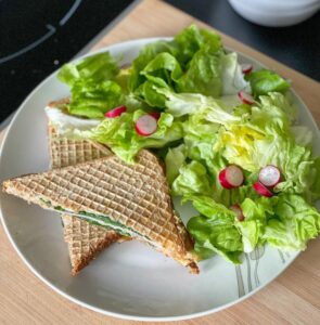 Croque épinards gouda