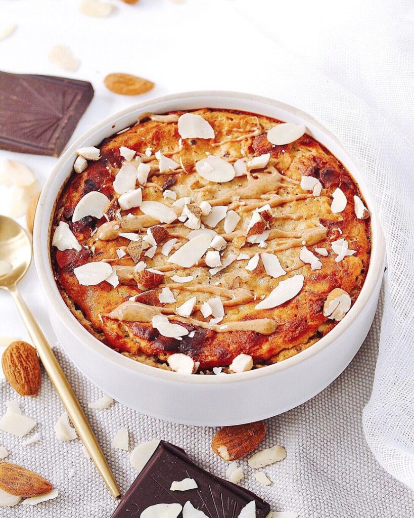 Porridge au four façon Blondie