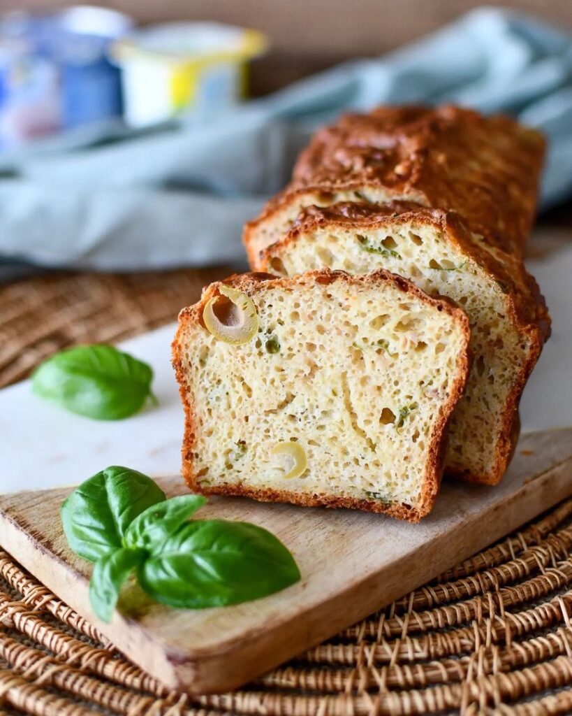 Cake au thon et basilic sans matière grasse
