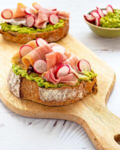 Tartine moelleuse au guacamole Tartine moelleuse au guacamole