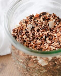 Granola choco, coco, amandes