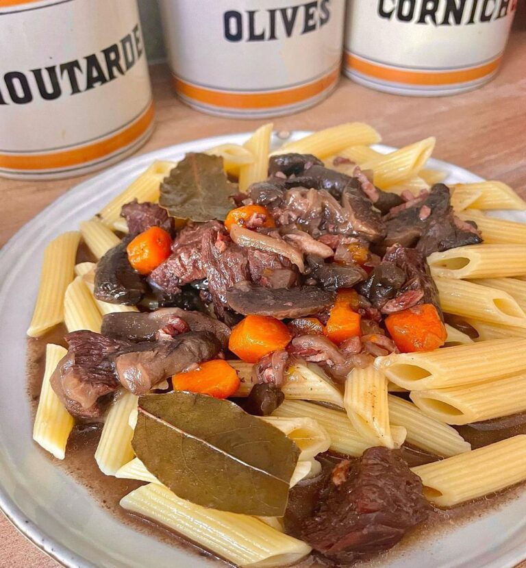 Bœuf bourguignon et pâtes Bœuf bourguignon et pâtes