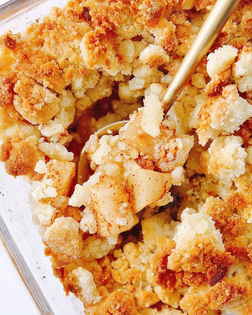 Crumble aux pommes express