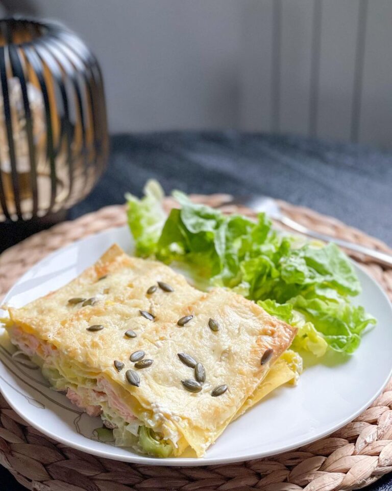 Lasagnes saumon poireaux