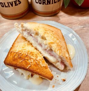 Croque-monsieur au fromage de chèvre