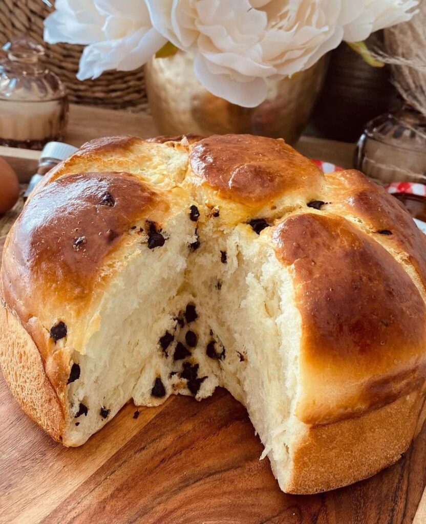 Brioche butchy aux pepites de chocolat