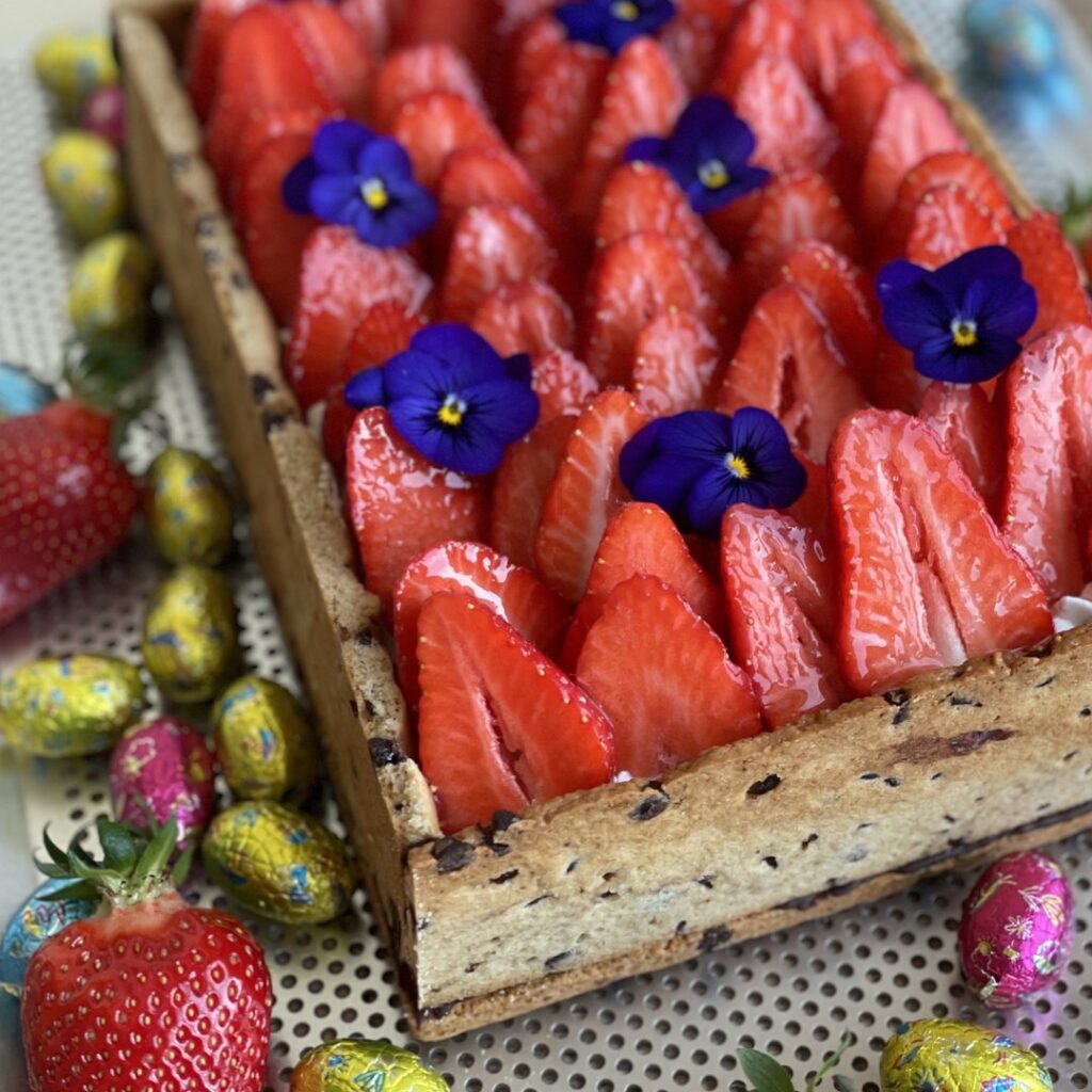 Tarte aux fraises de Pâques