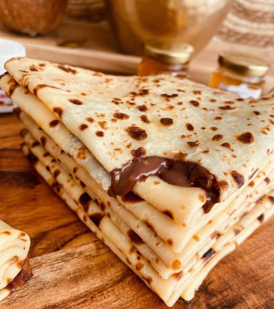 Crêpes légères au sucre vanillé