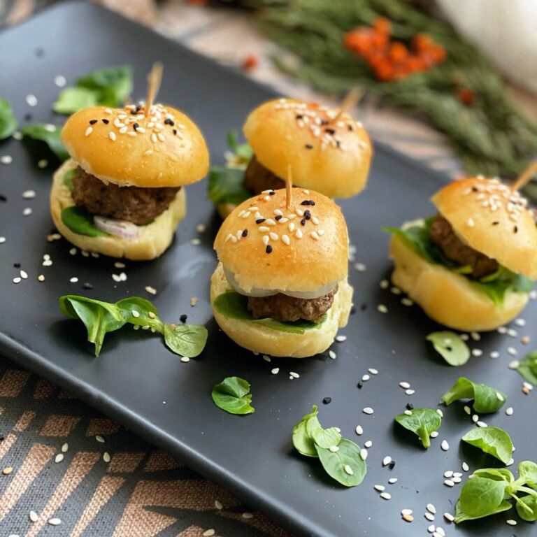 Minis burgers à la pâte de pizza