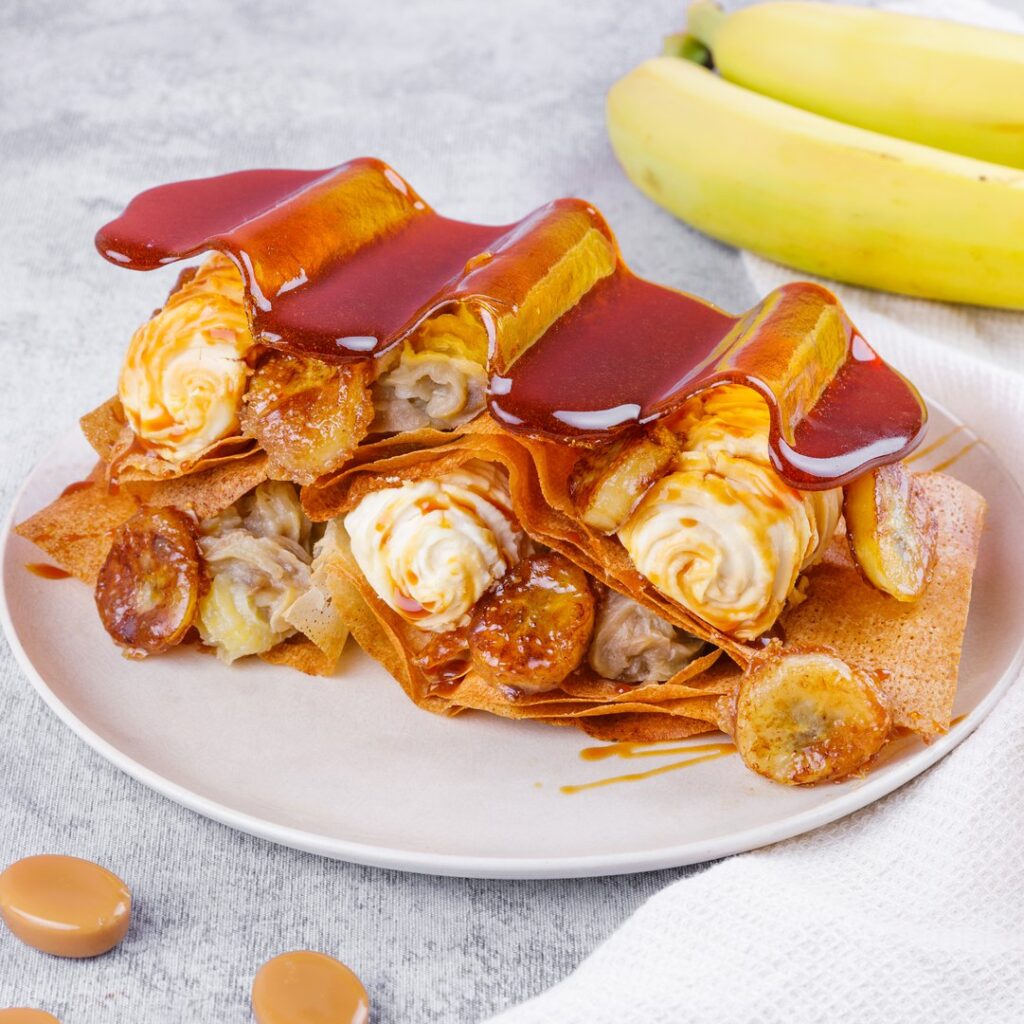 Banana & Caramel Napoleon Pastry