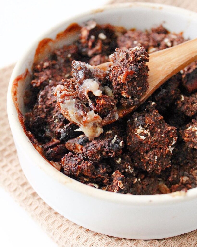 Crumble chocolat banane healthy