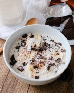 Fromage blanc aux flocons d’avoine et chia