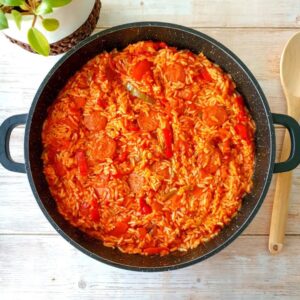 Riz aux poivrons & chorizo Riz aux poivrons & chorizo