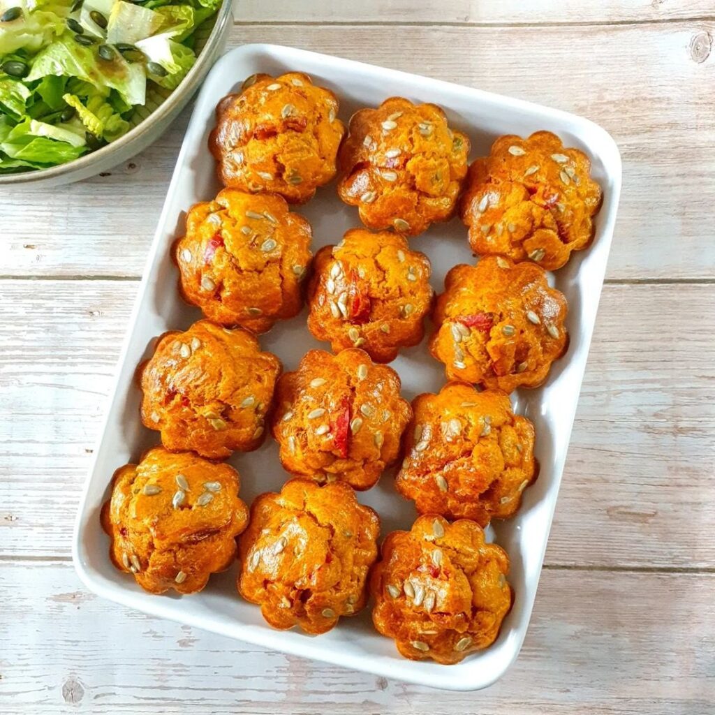 Cake au thon poivrons et tomates