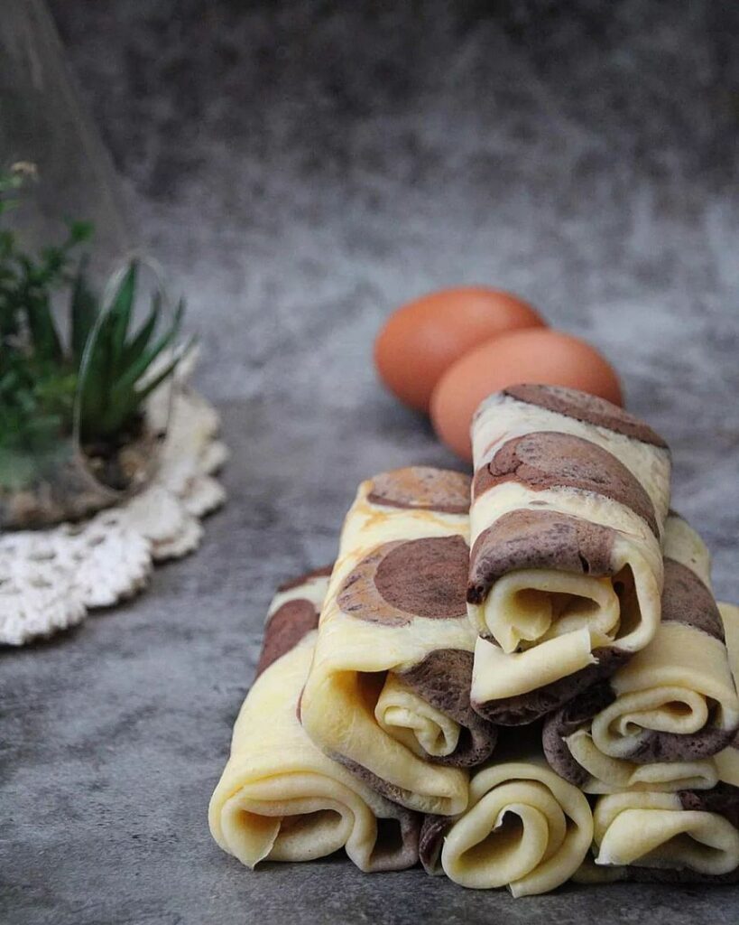 Crêpes léopard au chocolat