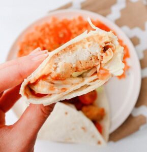 Wrap au poulet pané Wrap au poulet pané