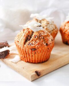 Muffins noix de coco et chocolat