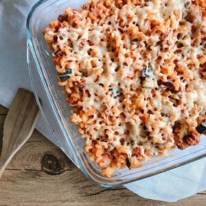 Gratin de pâtes bolognaise