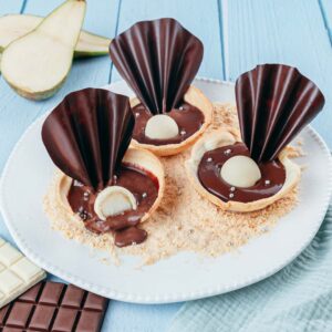 La tarte aux poires en coquillage La tarte aux poires en coquillage